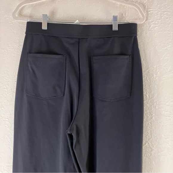 Halara High Waisted Button Multiple Pockets Straight Leg Casual Pants in Black. - Picture 7 of 9